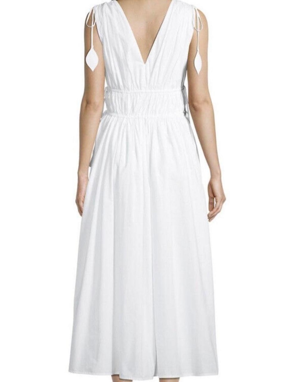 NWT Tory Burch sleeveless smock Pleated dress Sz 4 with pockets - Picture 3 of 11